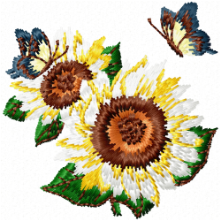 Flowers And Tree Embroidery Design 4 Flowers And Tree Embroidery Design 4